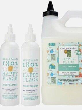Beekman 1802 Happy Place 64 oz. Toilet Cleaner Set Eucalyptus Scented Sealed